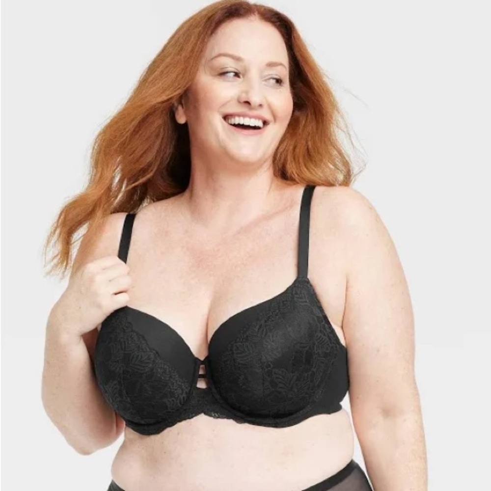 Auden Black Lace Underwire Bra